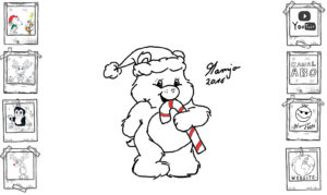Weihnachts Glücksbärchi einfach und schnell zeichnen malen skizze Tutorial